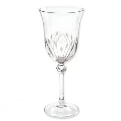 Etched White Wine Goblets (Set of 6) - Elegant and Durable Glassware for Entertaining