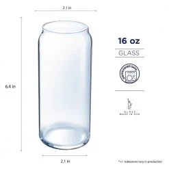 Luminarc Craft Brew 16 oz. Tall Boy Drinking Glass Set of 4 - Premium Beer Glasses -Drinkware Shop luminarc drinking glasses sets n7344 c3 1000