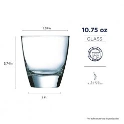 Luminarc Elite 16-Piece Tumbler Set - Durable and Stylish Drinking Glasses -Drinkware Shop luminarc drinking glasses sets n7405 44 1000