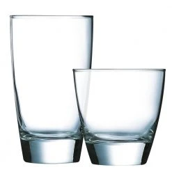 Luminarc Elite 16-Piece Tumbler Set - Durable and Stylish Drinking Glasses