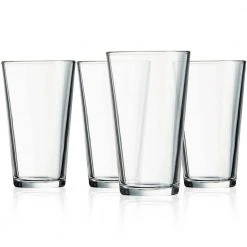 Luminarc Craft Brew 16 oz. Mixing Glass Set of 4 - Durable & Stylish Drinking Glasses