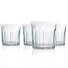 Luminarc 14 oz. Glass Storage Jars with White Lids, Set of 4 - Perfect for Food Storage & Coolers