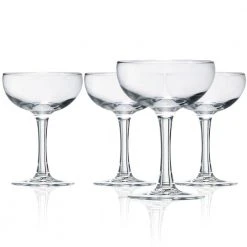 Luminarc Barcraft 5.5 oz. Glass Coupe Cocktail Set (4-Pack) - Premium Margarita Glasses for Elegant Entertaining