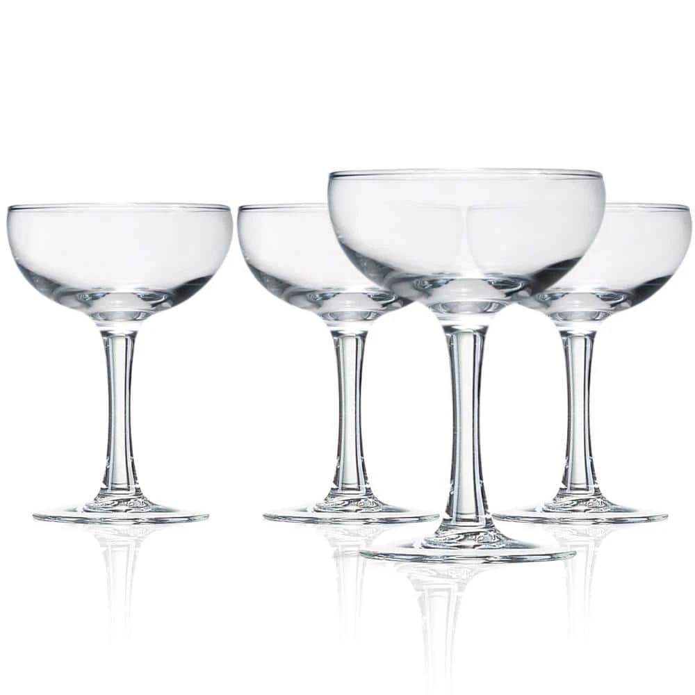 Luminarc Barcraft 5.5 oz. Glass Coupe Cocktail Set (4-Pack) - Premium Margarita Glasses for Elegant Entertaining 1 Luminarc Barcraft 5.5 oz. Glass Coupe Cocktail Set (4-Pack) - Premium Margarita Glasses for Elegant Entertaining