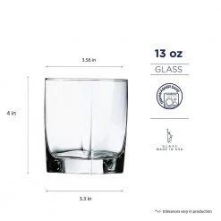 Luminarc Sterling 13 oz. DOF Cocktail Glasses (Set of 4) - Elegant & Durable Shot Glasses for Every Occasion -Drinkware Shop luminarc shot glasses n7334 1f 1000