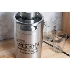 Manna 64 oz. Keg Growler - Heavy Duty Stainless Steel Beer Growler for Homebrews & Craft Beer -Drinkware Shop manna beer growlers 15052 4f 1000