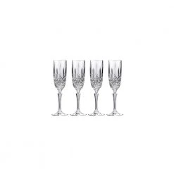 Marquis By Waterford Markham 9 oz. Champagne Flute Glass Set (Set of 4) - Elegant Stemware for Sparkling Wines