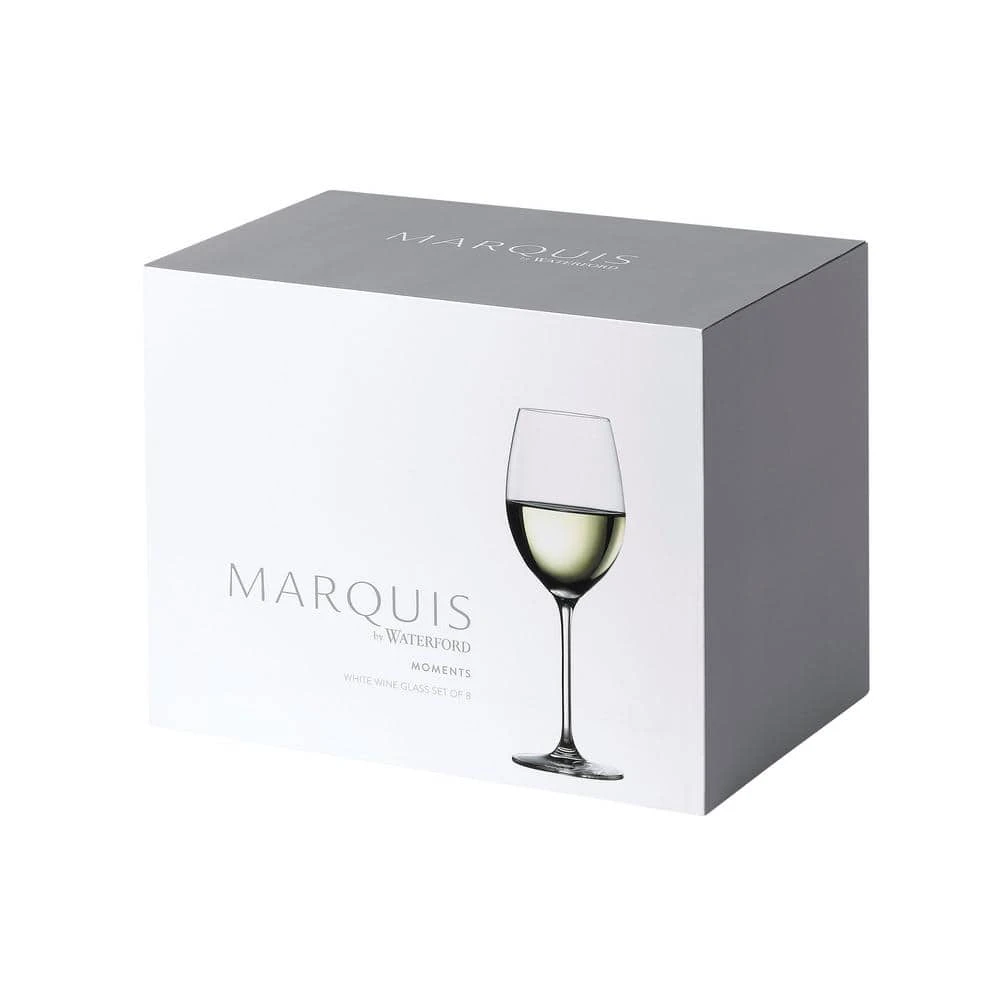 Marquis By Waterford Moments 12.8 fl.oz Crystal White Wine Glasses Set of 8 | Elegant & Durable 2 Marquis By Waterford Moments 12.8 fl.oz Crystal White Wine Glasses Set of 8 | Elegant & Durable - Image 2