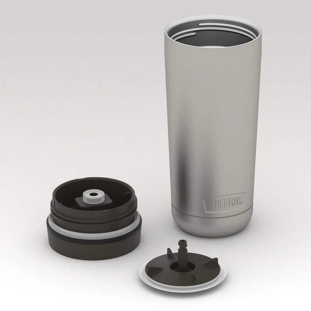 Thermos Guardian 18 oz. Matte Steel Stainless Steel Tumbler - Insulated, Durable, and Stylish 8 Thermos Guardian 18 oz. Matte Steel Stainless Steel Tumbler - Insulated, Durable, and Stylish - Image 8