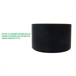 5-Piece Black Silicone Hydro Bottle Sleeve Cup Holder Set - Fits 12-24 oz. Bottles -Drinkware Shop mind reader drinking glasses sets 5slcup12 blk 4f 1000