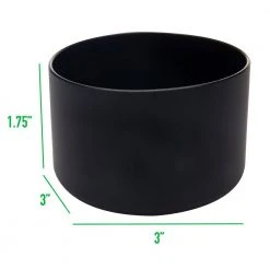 5-Piece Black Silicone Hydro Bottle Sleeve Cup Holder Set - Fits 12-24 oz. Bottles -Drinkware Shop mind reader drinking glasses sets 5slcup12 blk 76 1000