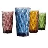 Artland Hygate Assorted Color Highball Glasses - Set of 4 for Cocktails & More