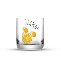 JoyJolt Disney Mickey Mouse Citrus Short Drinking Glass Set of 4 - 10 oz. Cocktail & Whiskey Glasses -Drinkware Shop multi joyjolt whiskey glasses jds10742 fa 1000