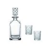 Nachtmann Bossa Nova 3-Piece Clear Crystal Whiskey Set - Elegant Drinking Glasses for Whiskey Enthusiasts