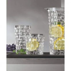 NAMBE Bossa Nova Longdrink Glasses, Set of 4 - Elegant Modern Drinking Glasses -Drinkware Shop nambe drinking glasses sets 0092075 31 1000