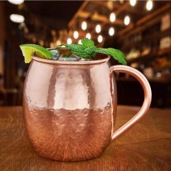 Old Dutch 16 oz. Hammered Solid Copper Mule Mug Set of 2 - Premium Cocktail Glasses -Drinkware Shop old dutch moscow mule mugs 433h c3 1000