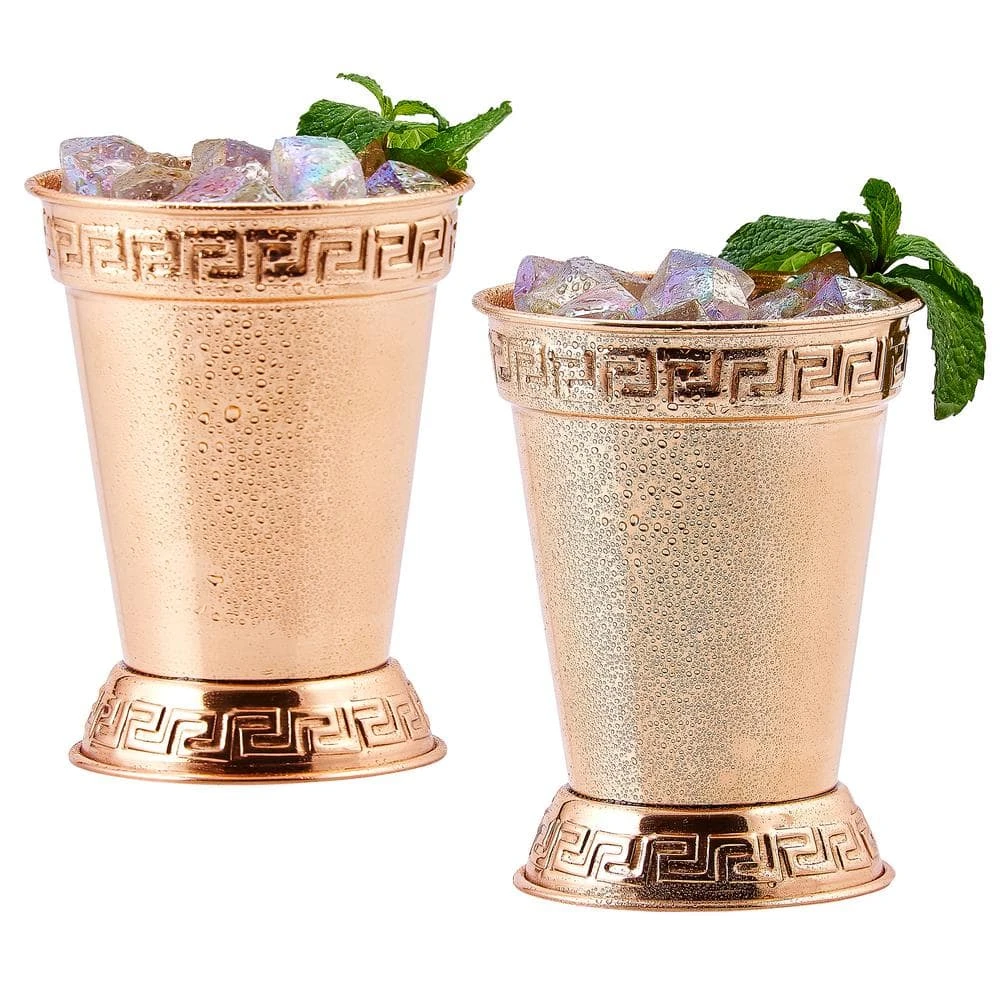 12 oz. Mint Julep Cup in Solid Copper (Set of 2) by Old Dutch - Premium Cocktail Glasses 3 12 oz. Mint Julep Cup in Solid Copper (Set of 2) by Old Dutch - Premium Cocktail Glasses - Image 3