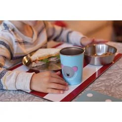 Stainless Steel Animal Cups Set of 4 - Panda, Hippo, Mouse, Bear, Multicolored by RED ROVER -Drinkware Shop red rover drinking glasses sets 20008 31 1000