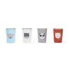 Stainless Steel Animal Cups Set of 4 - Panda, Hippo, Mouse, Bear, Multicolored by RED ROVER