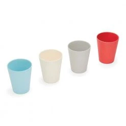 8.45 oz. Bamboo Kids' Cups (Set of 4) – Eco-Friendly, Durable & Stylish by RED ROVER