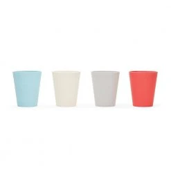 8.45 oz. Bamboo Kids' Cups (Set of 4) – Eco-Friendly, Durable & Stylish by RED ROVER -Drinkware Shop red rover drinking glasses sets 20012 fa 1000