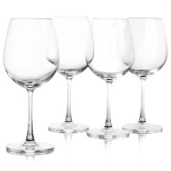 MARTHA STEWART 4-Piece 20 oz. Red Wine Glass Set – Elegant Stemware for Wine Enthusiasts -Drinkware Shop red wine glasses 985118488m 4f 1000