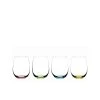 Riedel HAPPY 'O' 11 1/4 fl.oz. Colored Stemless Wine Glasses (Set of 4) - Elegant & Durable