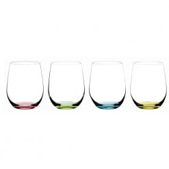 Riedel HAPPY 'O' 11 1/4 fl.oz. Colored Stemless Wine Glasses (Set of 4) - Elegant & Durable -Drinkware Shop riedel stemless wine glasses 5414 44 c3 1000