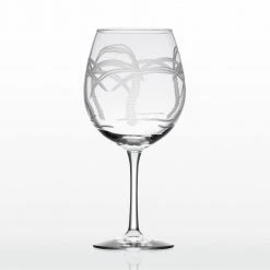Rolf Glass Palm Tree 18 oz. Clear Balloon Wine Glasses - Set of 4 Elegant Stemware -Drinkware Shop rolf glass assorted wine glass sets 203171 s4 c3 1000