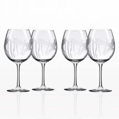 Dragonfly 18 oz. Balloon Wine Glass Set of 4 - Elegant Stemware by Rolf Glass