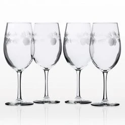 Rolf Glass Icy Pine 18 oz. Clear All Purpose Wine Glasses - Set of 4 | Premium Quality Wine Glassware