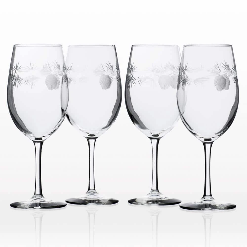 Rolf Glass Icy Pine 18 oz. Clear All Purpose Wine Glasses - Set of 4 | Premium Quality Wine Glassware 1 Rolf Glass Icy Pine 18 oz. Clear All Purpose Wine Glasses - Set of 4 | Premium Quality Wine Glassware