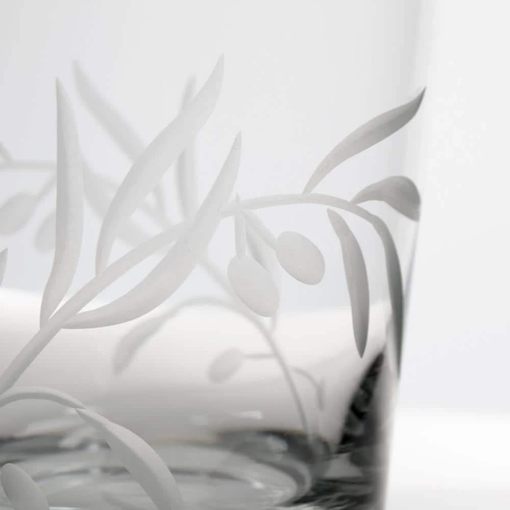 Rolf Glass Olive Branch Clear 18 oz. Balloon Wine Glass Set of 4 - Elegant & Durable 4 Rolf Glass Olive Branch Clear 18 oz. Balloon Wine Glass Set of 4 - Elegant & Durable - Image 4