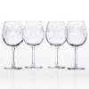 Rolf Glass Olive Branch Clear 18 oz. Balloon Wine Glass Set of 4 - Elegant & Durable