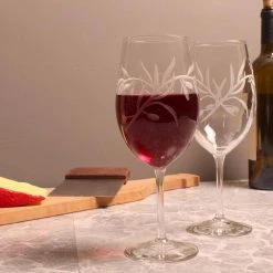 Olive Branch 18 oz. Clear All Purpose Wine Glass Set of 4 - Elegant & Versatile Glassware by Rolf Glass -Drinkware Shop rolf glass assorted wine glass sets 302263 s4 c3 1000