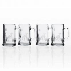 Heron 16 oz. Beer Mug Set of 4 - Premium Glass Beer Mugs by Rolf Glass