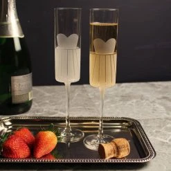 Rolf Glass Wedding Cheers Formal 5.75 oz. Flute Set of 2 - Elegant Champagne Glasses for Special Occasions -Drinkware Shop rolf glass champagne glasses 319919 31 1000