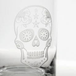 Sugar Skull 16 oz. Pint Glass Set of 4 - Unique Design Drinking Glasses by Rolf Glass 9 Sugar Skull 16 oz. Pint Glass Set of 4 - Unique Design Drinking Glasses by Rolf Glass -Drinkware Shop rolf glass drinking glasses sets 248073 s 4 4f 1000
