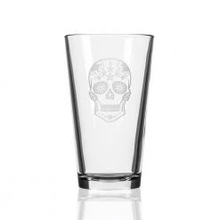 Sugar Skull 16 oz. Pint Glass Set of 4 - Unique Design Drinking Glasses by Rolf Glass 8 Sugar Skull 16 oz. Pint Glass Set of 4 - Unique Design Drinking Glasses by Rolf Glass -Drinkware Shop rolf glass drinking glasses sets 248073 s 4 c3 1000