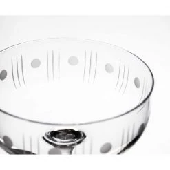 Mid-Century Modern 10 oz. Clear Coupe Glasses (Set of 4) by Rolf Glass - Elegant Drinking Glasses for Cocktails & Wine -Drinkware Shop rolf glass drinking glasses sets 502335 s4 4f 1000