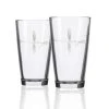 Fly Fishing 16 fl. oz Beer Pint Glasses (Set of 2) - Premium Rolf Glass