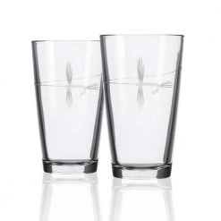 Fly Fishing 16 fl. oz Beer Pint Glasses (Set of 2) - Premium Rolf Glass