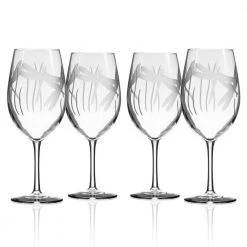 Dragonfly 18 fl.oz All Purpose Wine Glasses (Set of 4) - Premium Red Wine Glasses by Rolf Glass