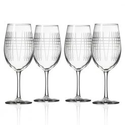 Matchstick 18 fl.oz All Purpose Wine Glasses Set (Set of 4) - Premium Quality by Rolf Glass