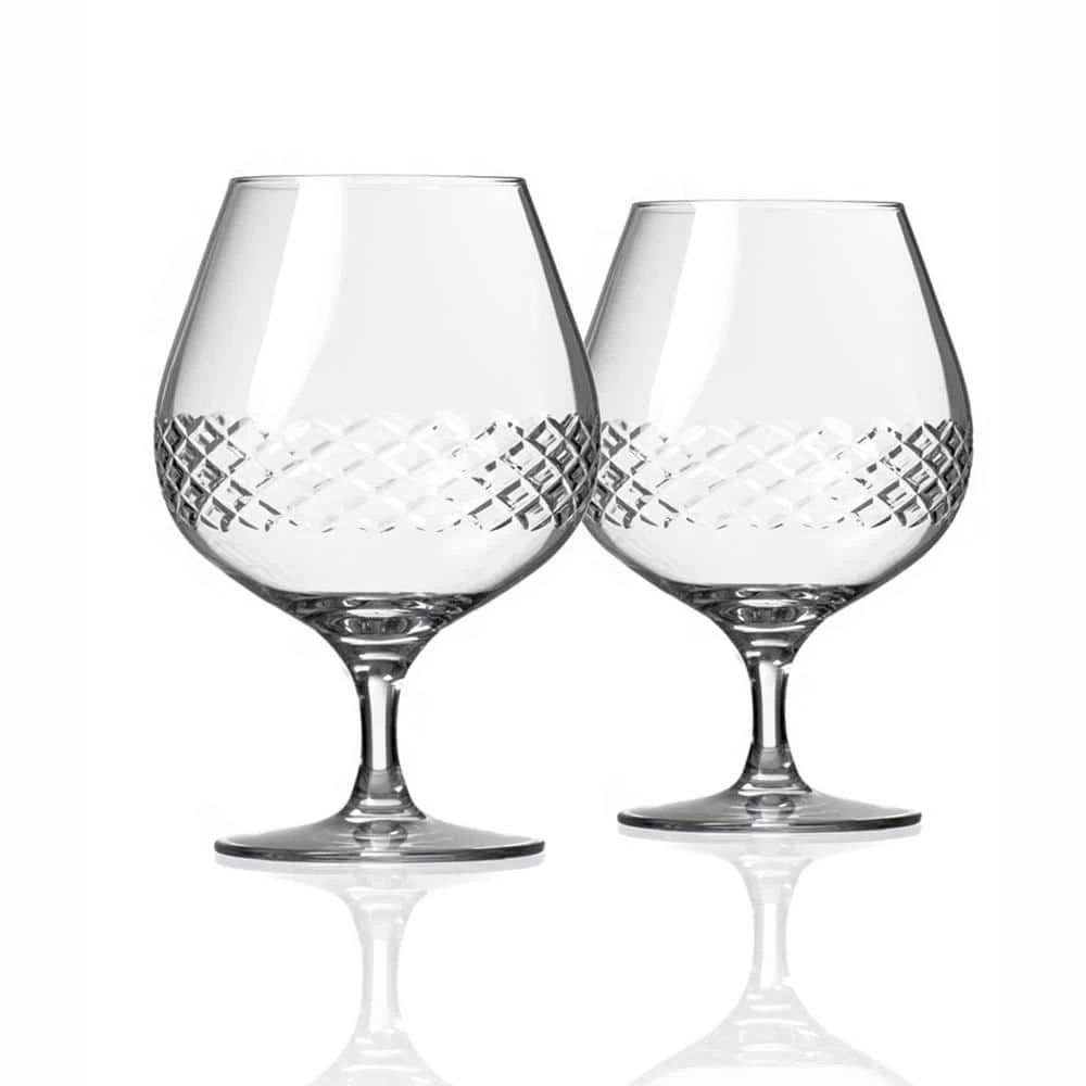 Diamond 22.5 oz. Brandy Glass (Set of 2) - Elegant Cocktail Glasses by Rolf Glass 1 Diamond 22.5 oz. Brandy Glass (Set of 2) - Elegant Cocktail Glasses by Rolf Glass