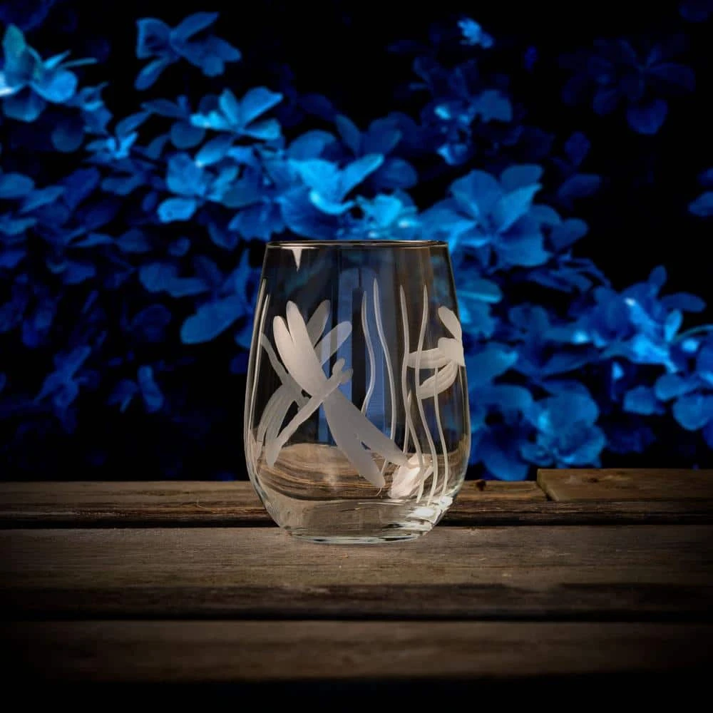 Rolf Glass Dragonfly 17 oz. Clear Stemless Wine Glass Set of 4 - Elegant and Durable 5 Rolf Glass Dragonfly 17 oz. Clear Stemless Wine Glass Set of 4 - Elegant and Durable - Image 5