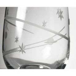 Rolf Glass Space 17 oz Stemless Wine Glasses (Set of 2) - Elegant & Durable -Drinkware Shop rolf glass stemless wine glasses 411330 s 2 4f 1000