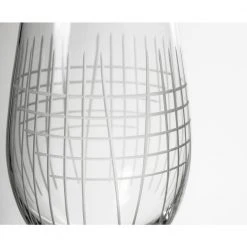 Rolf Glass Matchstick 17 fl.oz Stemless Wine Glasses Set of 4 - Elegant & Durable -Drinkware Shop rolf glass stemless wine glasses 451336 s 4 4f 1000