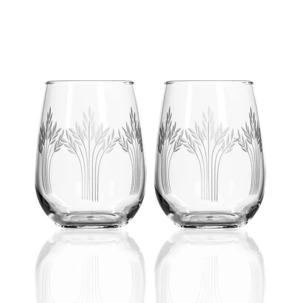 Rolf Glass Harvest 17 oz. Stemless Wine Glasses Set of 2 - Elegant & Durable 1 Rolf Glass Harvest 17 oz. Stemless Wine Glasses Set of 2 - Elegant & Durable