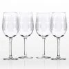 Pineapple 12 oz. Clear White Wine Glass Set of 4 - Elegant & Durable by Rolf Glass